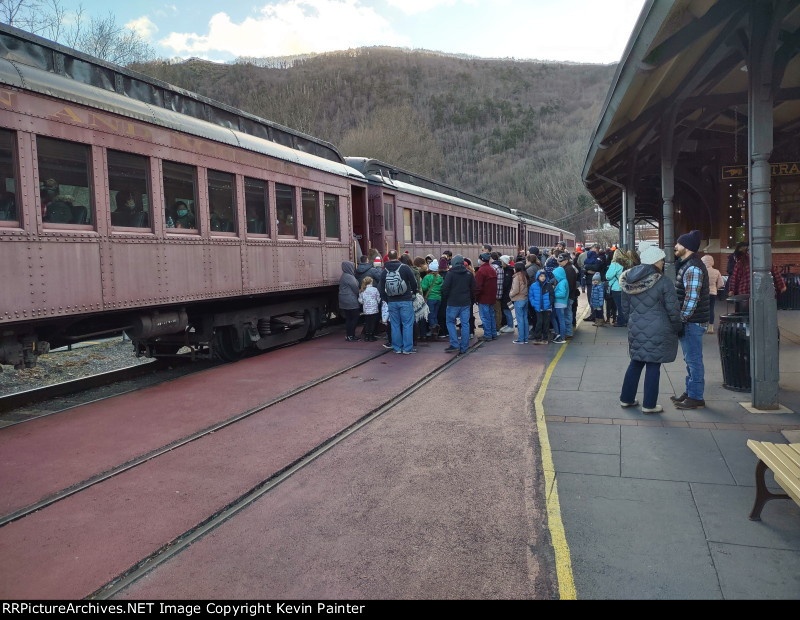 Loading the Santa Train